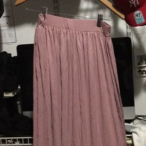 Mauve purple maxi skirt
